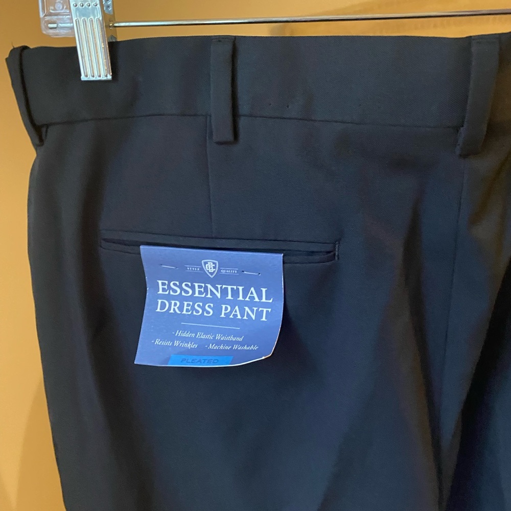 Croft & Barrow Black Pleated Dress pant